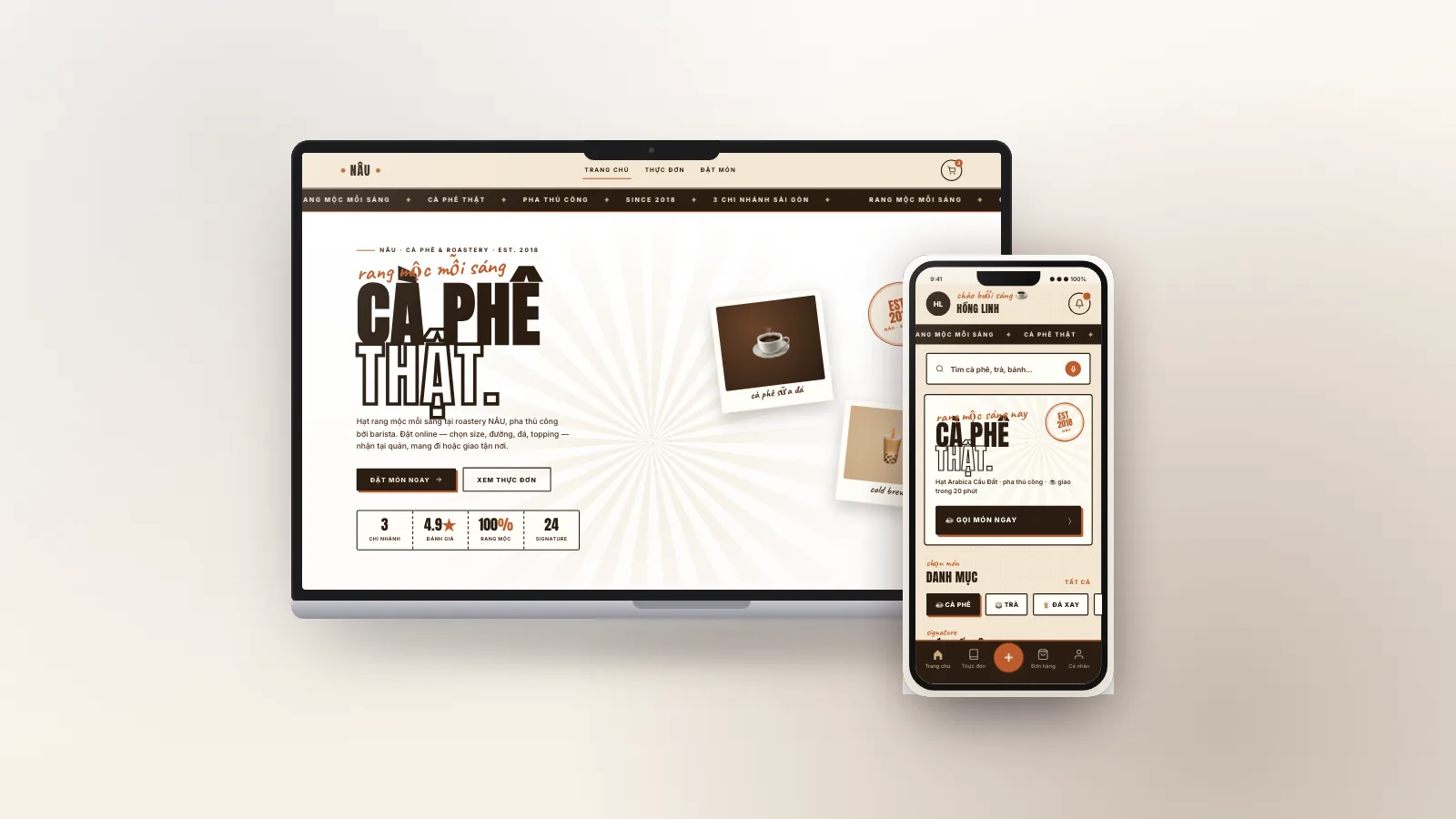 NÂU — Chuỗi quán cà phê